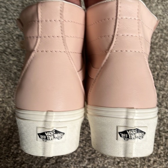 New Vans Leather Platform Sneakers - Picture 5 of 10